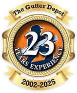 Gutter Depot Badge 23 YEARS EXPERIENCE 2002–2025